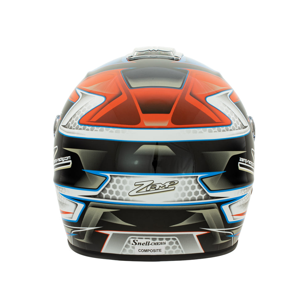 Zamp RZ-42Y Youth Snell CMR2016 Helmet Z21 Series Shield Orange/Blue 56cm