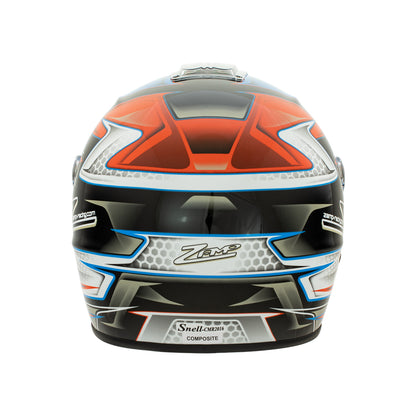 Zamp RZ-42Y Youth Snell CMR2016 Helmet Z21 Series Shield Orange/Blue 56cm