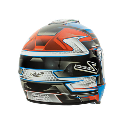 Zamp RZ-42Y Youth Snell CMR2016 Helmet Z21 Series Shield Orange/Blue 57cm