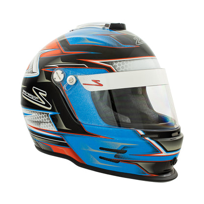 Zamp RZ-42Y Youth Snell CMR2016 Helmet Z21 Series Shield Orange/Blue 52cm