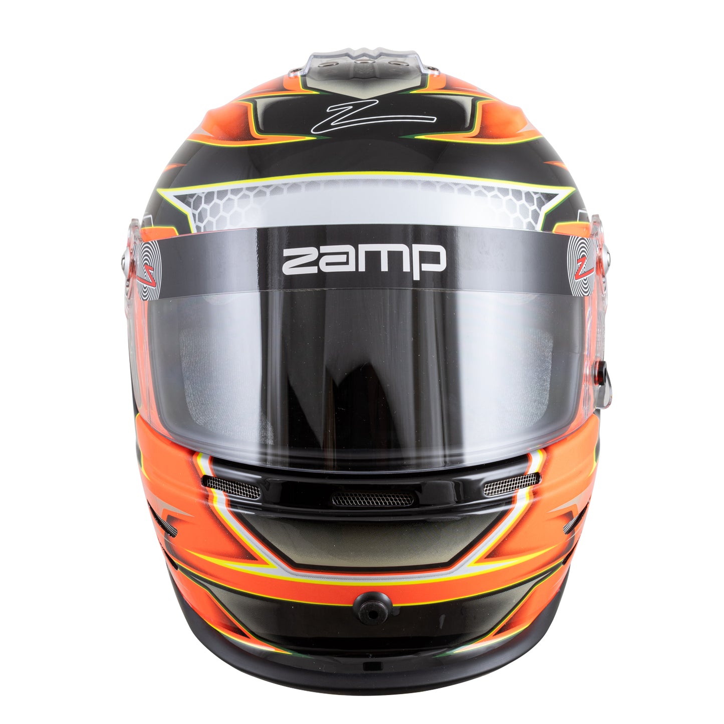 Zamp RZ-42Y Youth Snell CMR2016 Helmet Z21 Series Shield Org/Yel 57cm