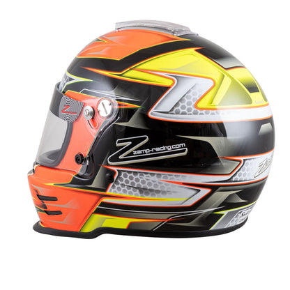 Zamp RZ-42Y Youth Snell CMR2016 Helmet Z21 Series Shield Org/Yel 54cm