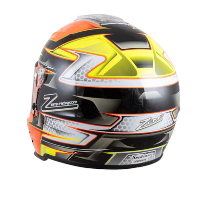 Zamp RZ-42Y Youth Snell CMR2016 Helmet Z21 Series Shield Org/Yel 56cm