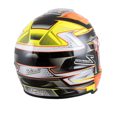 Zamp RZ-42Y Youth Snell CMR2016 Helmet Z21 Series Shield Org/Yel 56cm