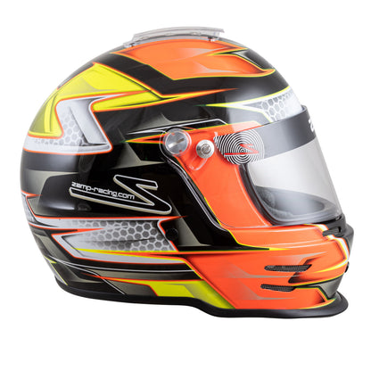 Zamp RZ-42Y Youth Snell CMR2016 Helmet Z21 Series Shield Org/Yel 52cm