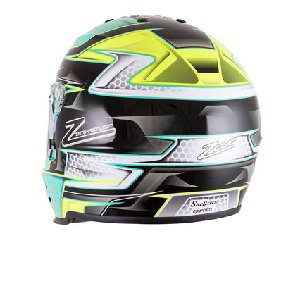 Zamp RZ-42Y Youth Snell CMR2016 Helmet Z21 Series Shield Green/Silver 54cm