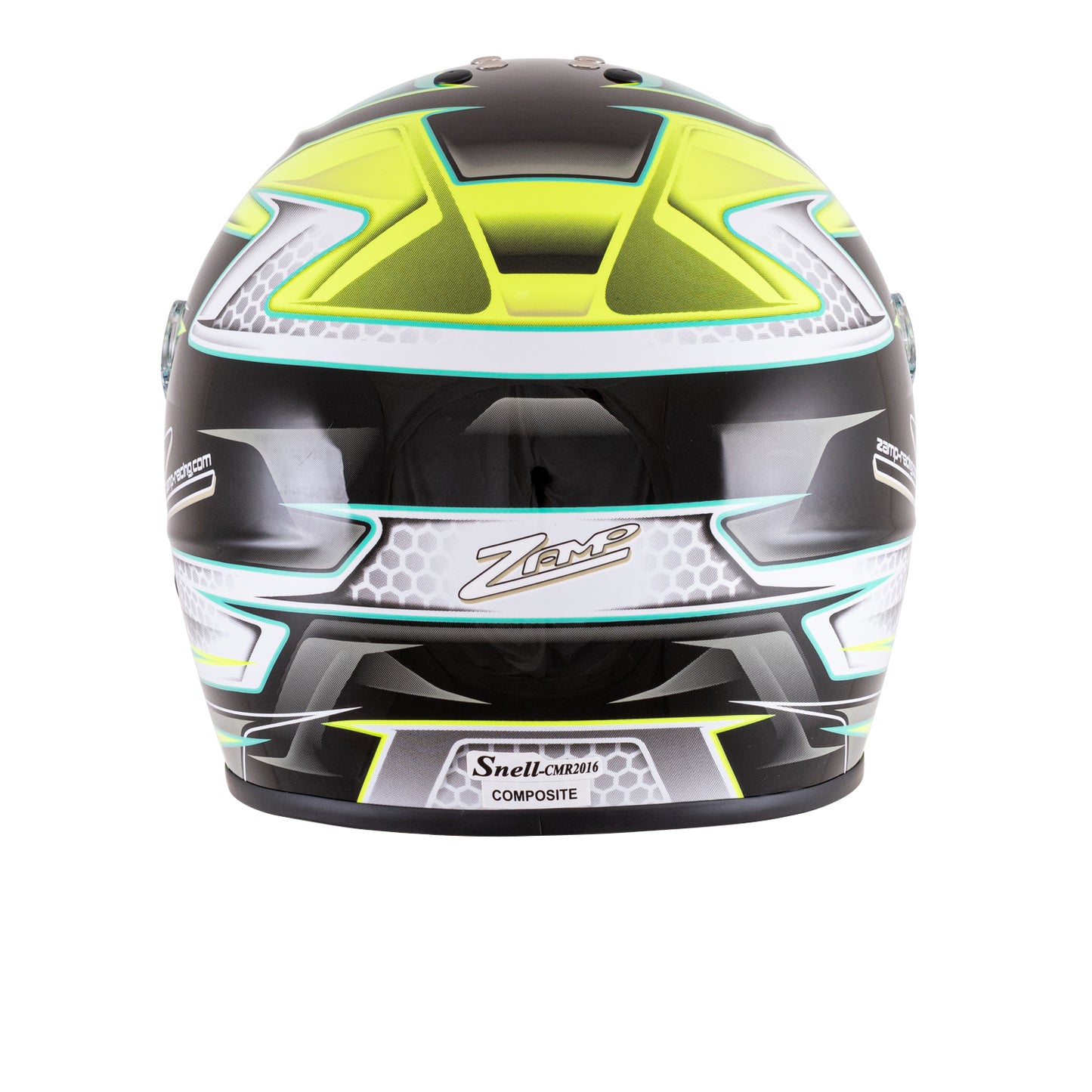 Zamp RZ-42Y Youth Snell CMR2016 Helmet Z21 Series Shield Green/Silver 54cm