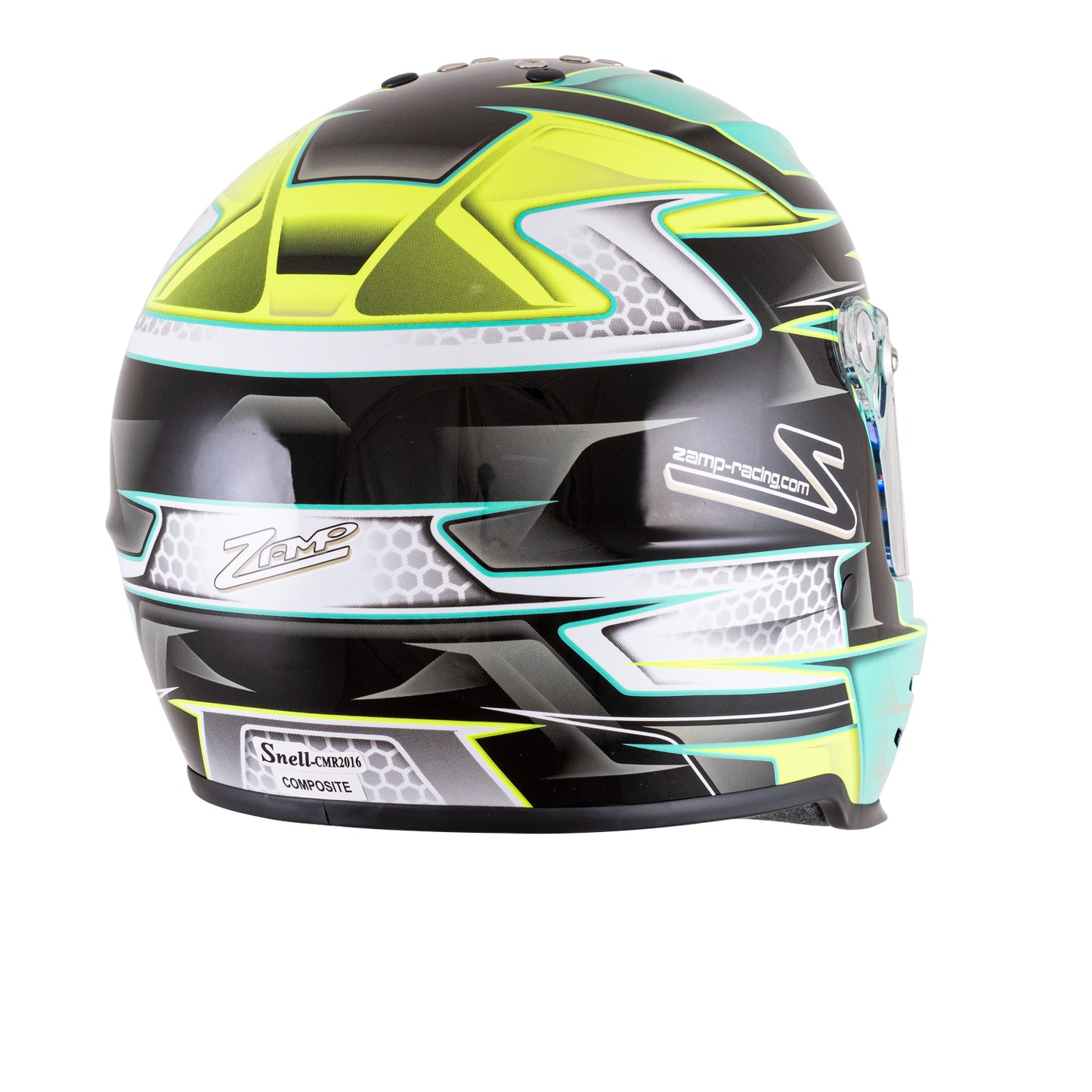 Zamp RZ-42Y Youth Snell CMR2016 Helmet Z21 Series Shield Green/Silver 52cm