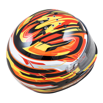 Zamp RZ-42Y Youth Snell CMR2016 Helmet Z21 Series Shield Blk/Red/Org 52cm