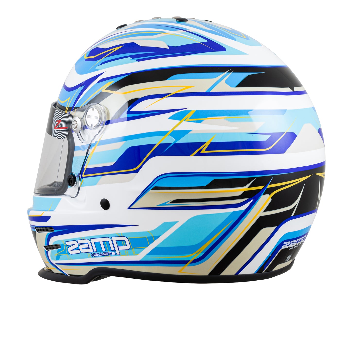 Zamp RZ-42Y Youth Snell CMR2016 Helmet Z21 Series Shield White/Blu/Lt Blu 52cm