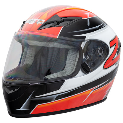 Zamp FS-9 SNELL M2020D / DOT Z19 Series Shield  Graphic Red/Black Small