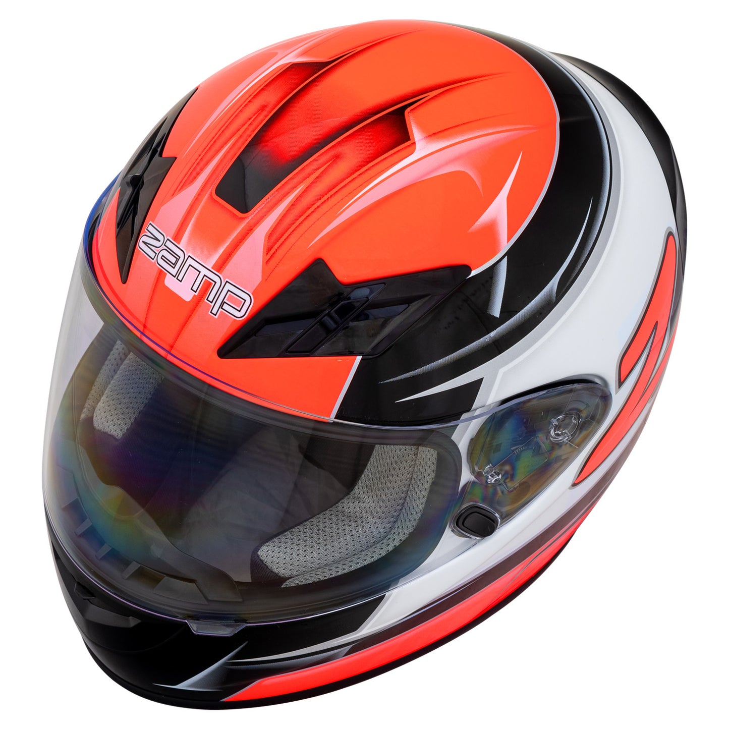 Zamp FS-9 SNELL M2020D / DOT Z19 Series Shield  Graphic Orange/Black Medium