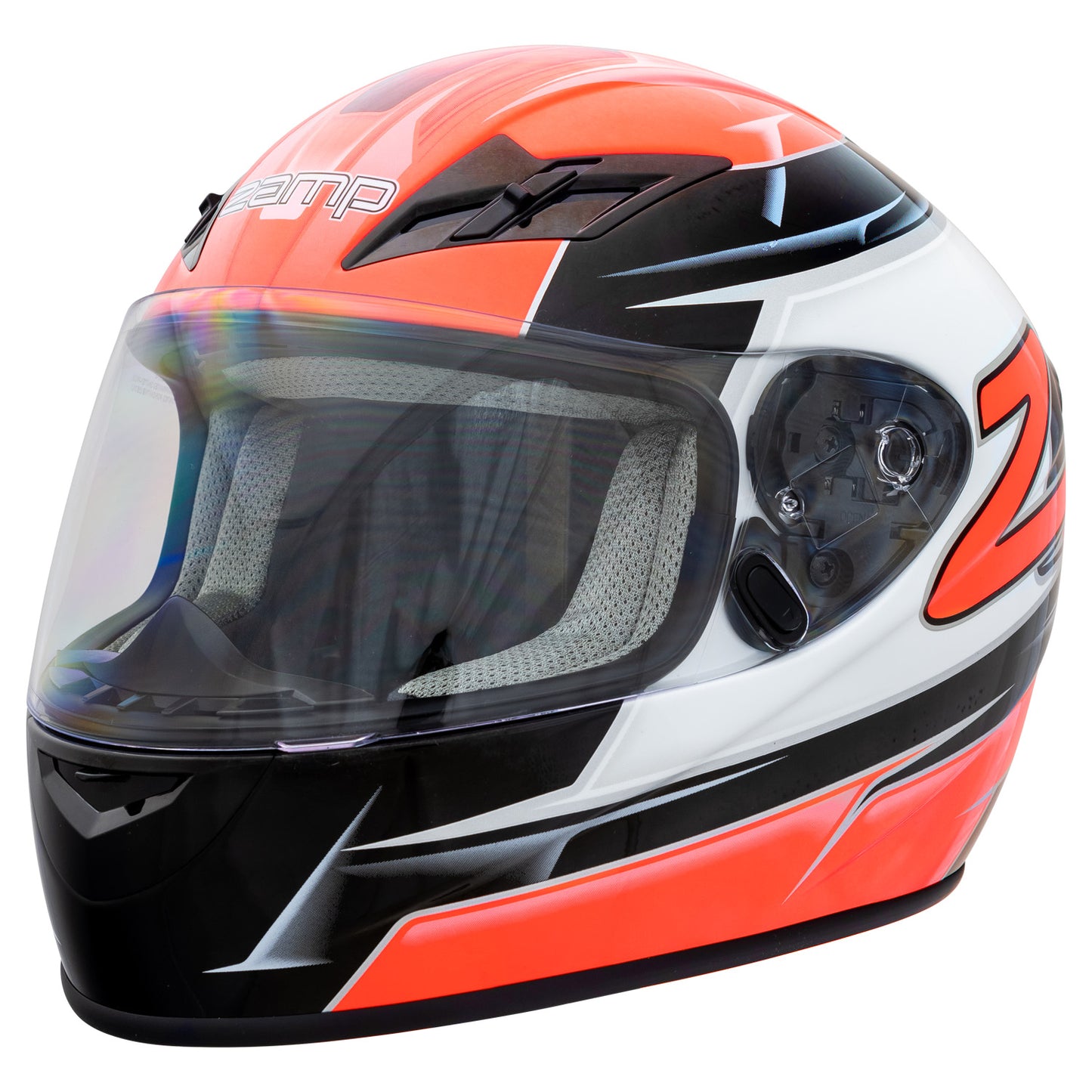 Zamp FS-9 SNELL M2020D / DOT Z19 Series Shield  Graphic Orange/Black Medium