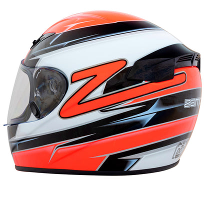 Zamp FS-9 SNELL M2020D / DOT Z19 Series Shield  Graphic Orange/Black Medium
