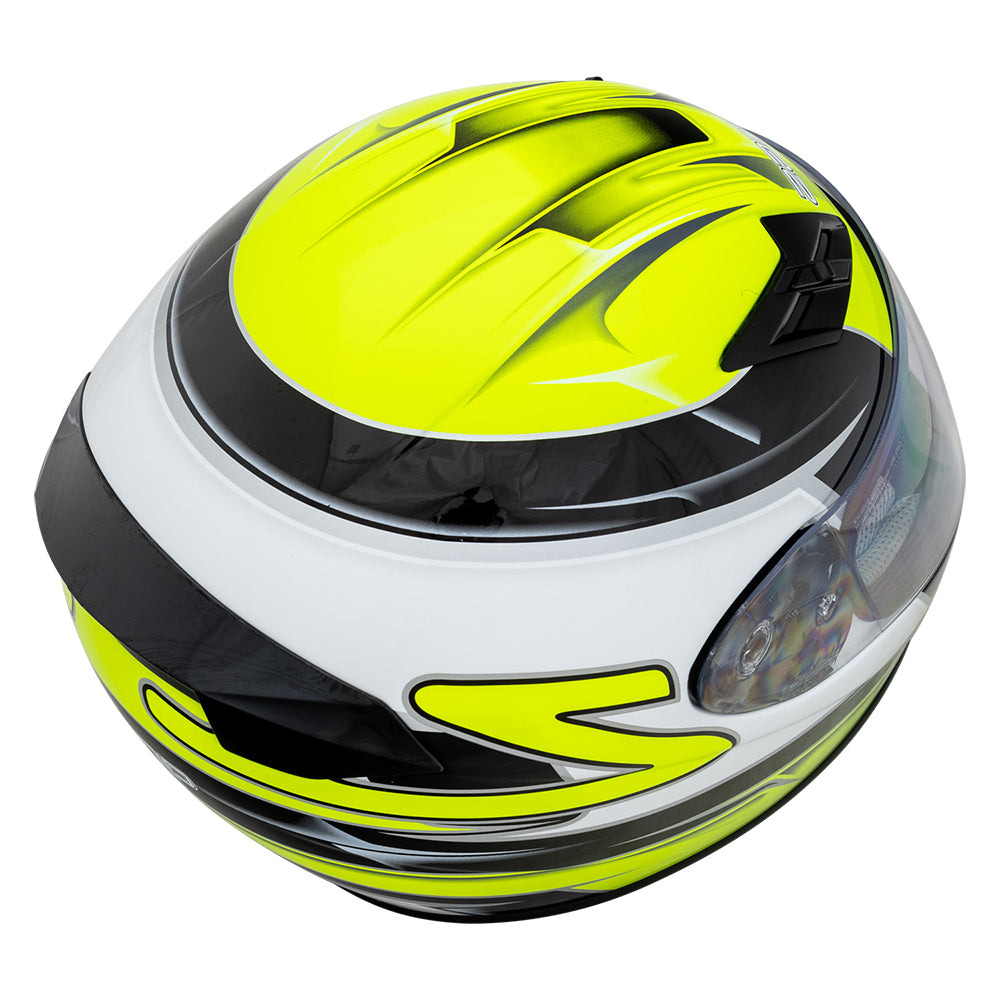 Zamp FS-9 SNELL M2020D / DOT Z19 Series Shield  Graphic Green/Black Medium