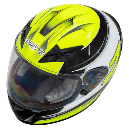 Zamp FS-9 SNELL M2020D / DOT Z19 Series Shield  Graphic Green/Black Medium