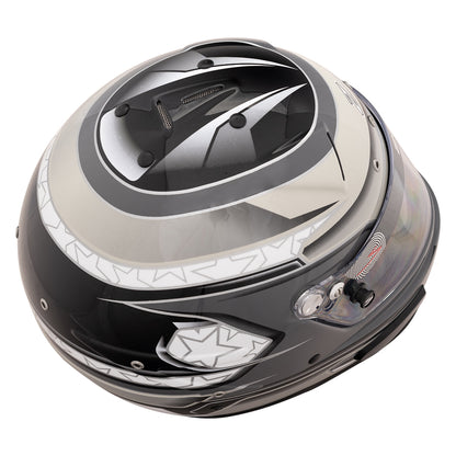 Zamp RZ-70E Switch SNELL SA2020/FIA8859-2015 Helmet Z20 Series Shield  Gray/Light Gray Medium