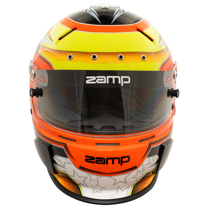 Zamp RZ-70E Switch SNELL SA2020/FIA8859-2015\nHelmet Z20 Series Shield  Org/Ylw Graphic Small