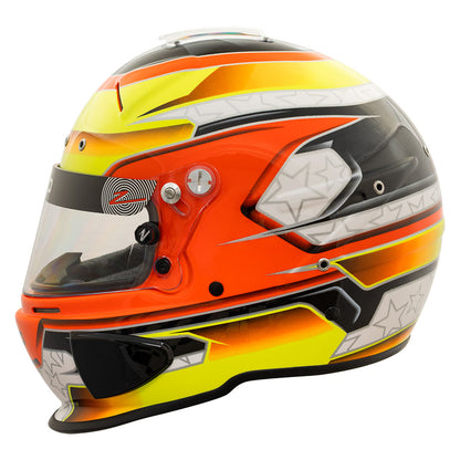 Zamp RZ-70E Switch SNELL SA2020/FIA8859-2015 Helmet Z20 Series Shield  Org/Ylw Graphic X-Large