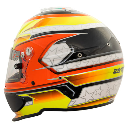 Zamp RZ-70E Switch SNELL SA2020/FIA8859-2015\nHelmet Z20 Series Shield  Org/Ylw Graphic Small