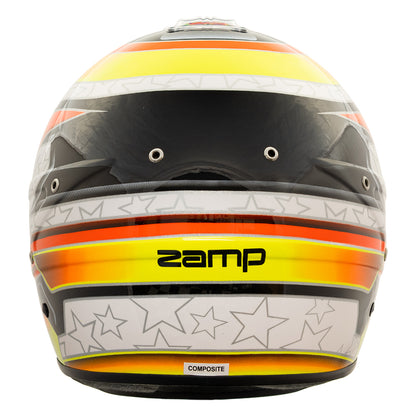 Zamp RZ-70E Switch SNELL SA2020/FIA8859-2015\nHelmet Z20 Series Shield  Org/Ylw Graphic Large