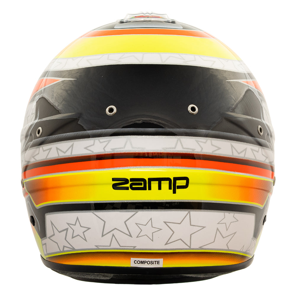 Zamp RZ-70E Switch SNELL SA2020/FIA8859-2015\nHelmet Z20 Series Shield  Org/Ylw Graphic Small