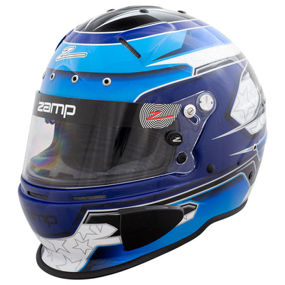 Zamp RZ-70E Switch SNELL SA2020/FIA8859-2015 Helmet Z20 Series Shield  Blu/Lt. Blu Graphic Small