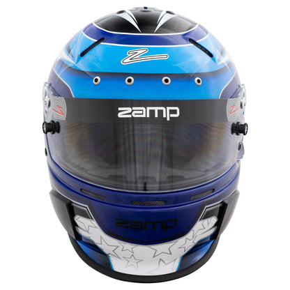 Zamp RZ-70E Switch SNELL SA2020/FIA8859-2015 Helmet Z20 Series Shield  Blu/Lt. Blu Graphic Large