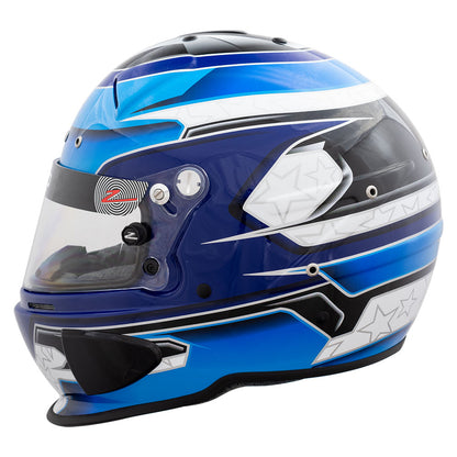 Zamp RZ-70E Switch SNELL SA2020/FIA8859-2015 Helmet Z20 Series Shield  Blu/Lt. Blu Graphic Small