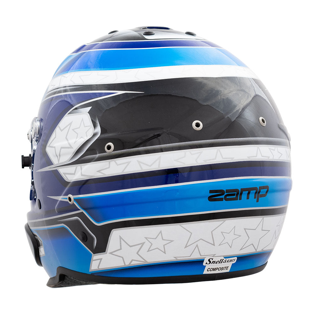 Zamp RZ-70E Switch SNELL SA2020/FIA8859-2015 Helmet Z20 Series Shield  Blu/Lt. Blu Graphic Large