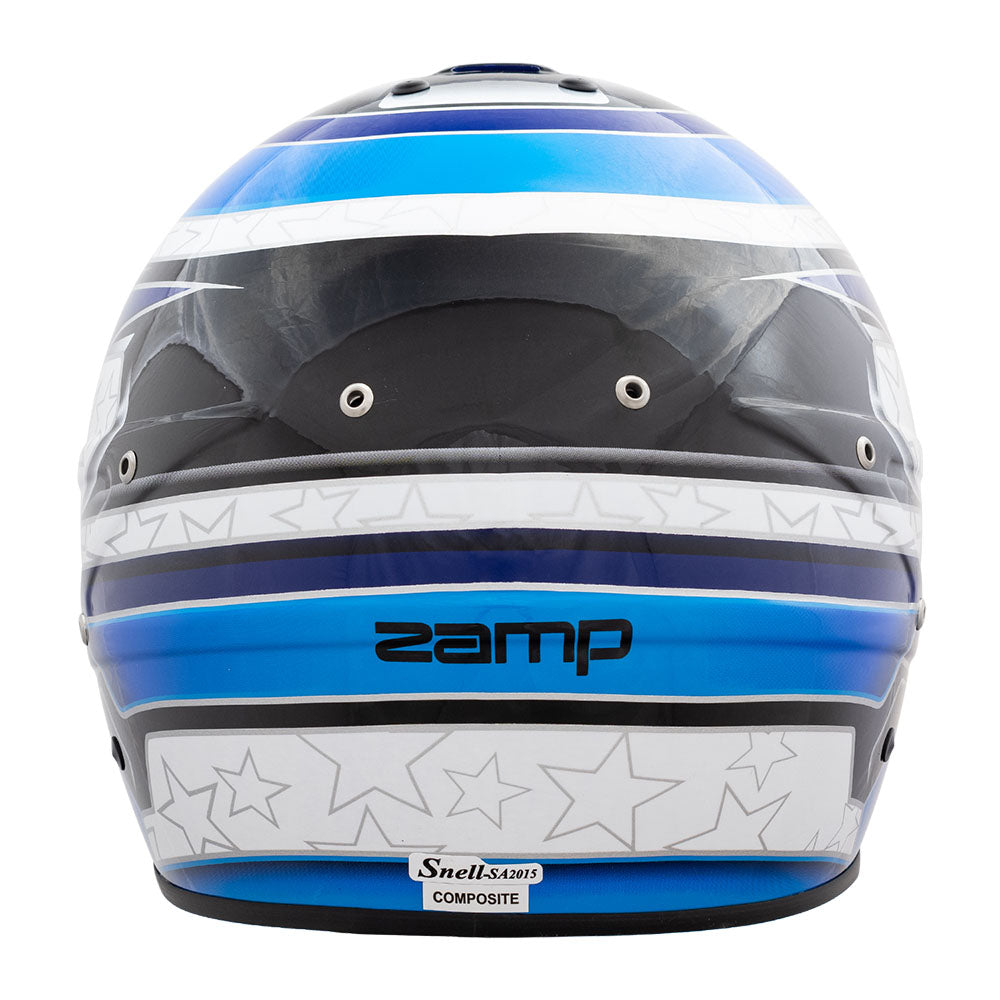 Zamp RZ-70E Switch SNELL SA2020/FIA8859-2015 Helmet Z20 Series Shield  Blu/Lt. Blu Graphic Large