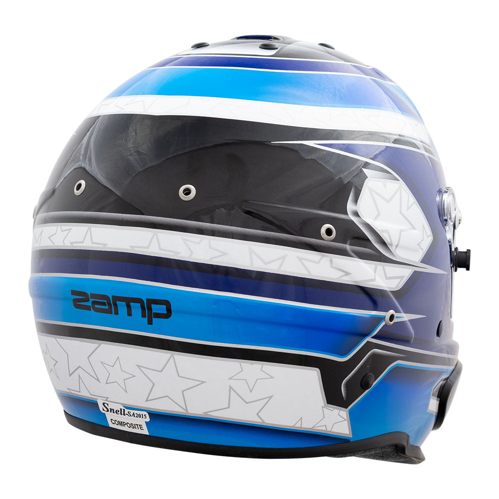 Zamp RZ-70E Switch SNELL SA2020/FIA8859-2015 Helmet Z20 Series Shield  Blu/Lt. Blu Graphic Large