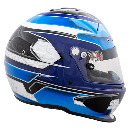Zamp RZ-70E Switch SNELL SA2020/FIA8859-2015 Helmet Z20 Series Shield  Blu/Lt. Blu Graphic Large