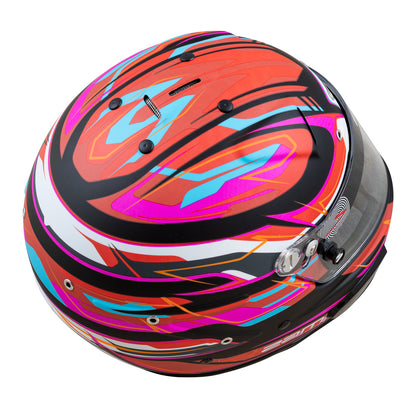 Zamp RZ-70E Switch SNELL SA2020/FIA8859-2015 Helmet Z20 Series Shield  Matte Red/Blk/ Graphic Large