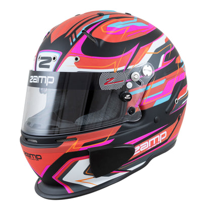 Zamp RZ-70E Switch SNELL SA2020/FIA8859-2015 Helmet Z20 Series Shield  Matte Red/Blk/ Graphic Medium
