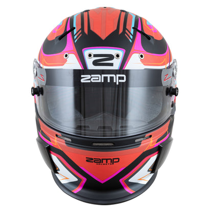 Zamp RZ-70E Switch SNELL SA2020/FIA8859-2015 Helmet Z20 Series Shield  Matte Red/Blk/ Graphic Medium