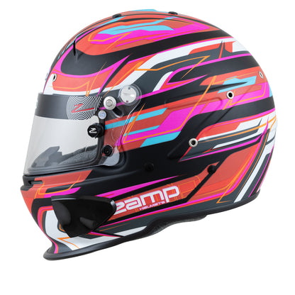 Zamp RZ-70E Switch SNELL SA2020/FIA8859-2015 Helmet Z20 Series Shield  Matte Red/Blk/ Graphic Medium