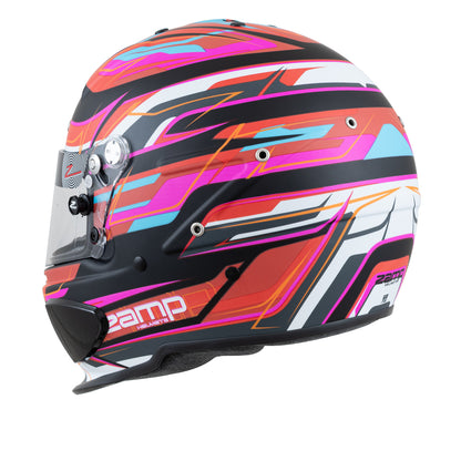 Zamp RZ-70E Switch SNELL SA2020/FIA8859-2015 Helmet Z20 Series Shield  Matte Red/Blk/ Graphic Medium