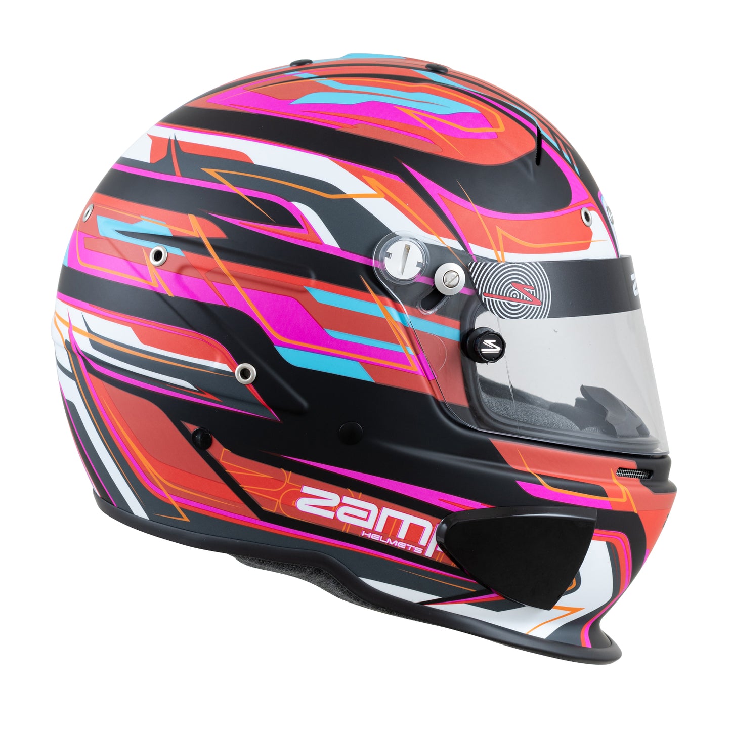 Zamp RZ-70E Switch SNELL SA2020/FIA8859-2015 Helmet Z20 Series Shield  Matte Red/Blk/ Graphic Large