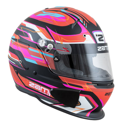 Zamp RZ-70E Switch SNELL SA2020/FIA8859-2015 Helmet Z20 Series Shield  Matte Red/Blk/ Graphic Medium