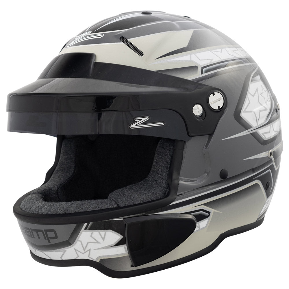 Zamp RL-70E SNELL SA2020/FIA8859-2015 Helmet Black/Gray/Lt Gray X-Large