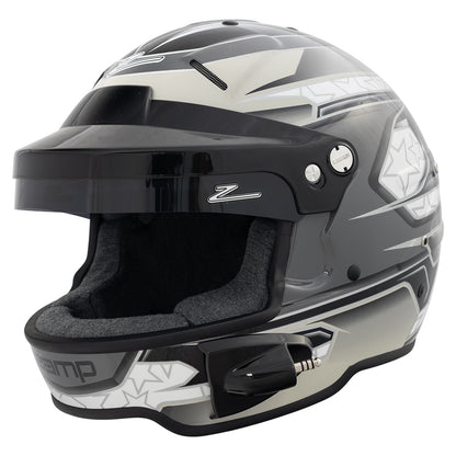 Zamp RL-70E SNELL SA2020/FIA8859-2015 Helmet Black/Gray/Lt Gray X-Large