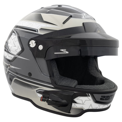 Zamp RL-70E SNELL / FIA8859-2015 Helmet Black/Gray/Lt Gray Medium