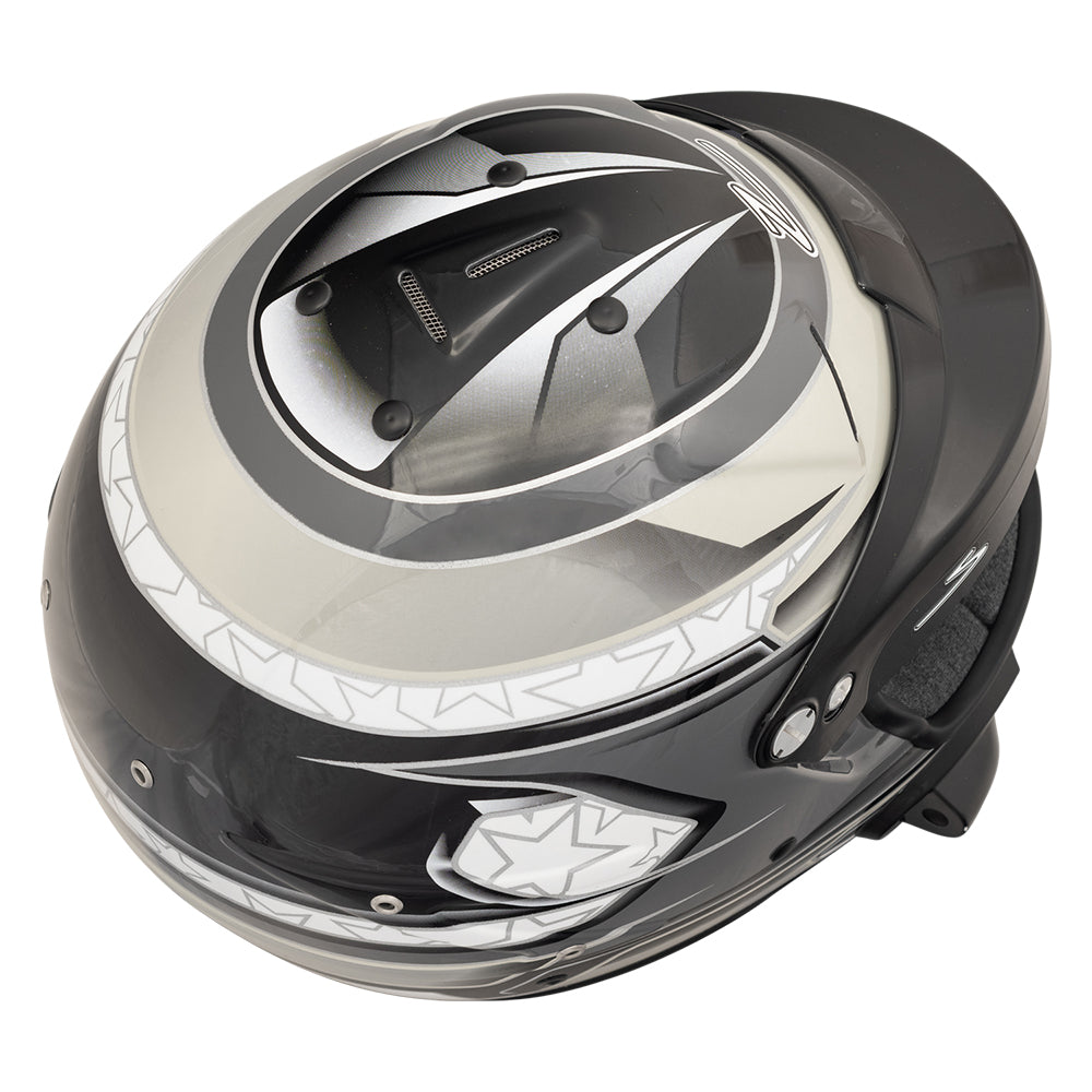 Zamp RL-70E SNELL SA2020/FIA8859-2015 Helmet Black/Gray/Lt Gray X-Large