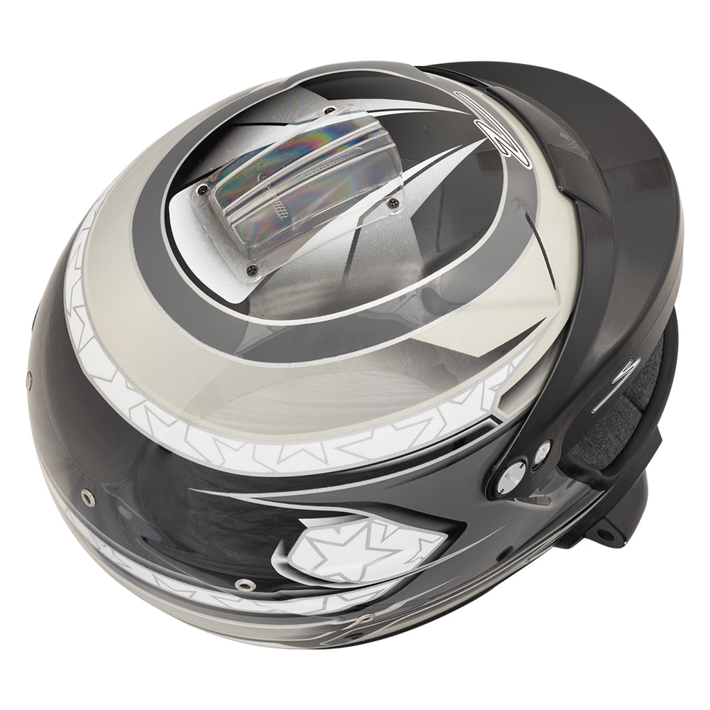 Zamp RL-70E SNELL SA2020/FIA8859-2015 Helmet Black/Gray/Lt Gray X-Large