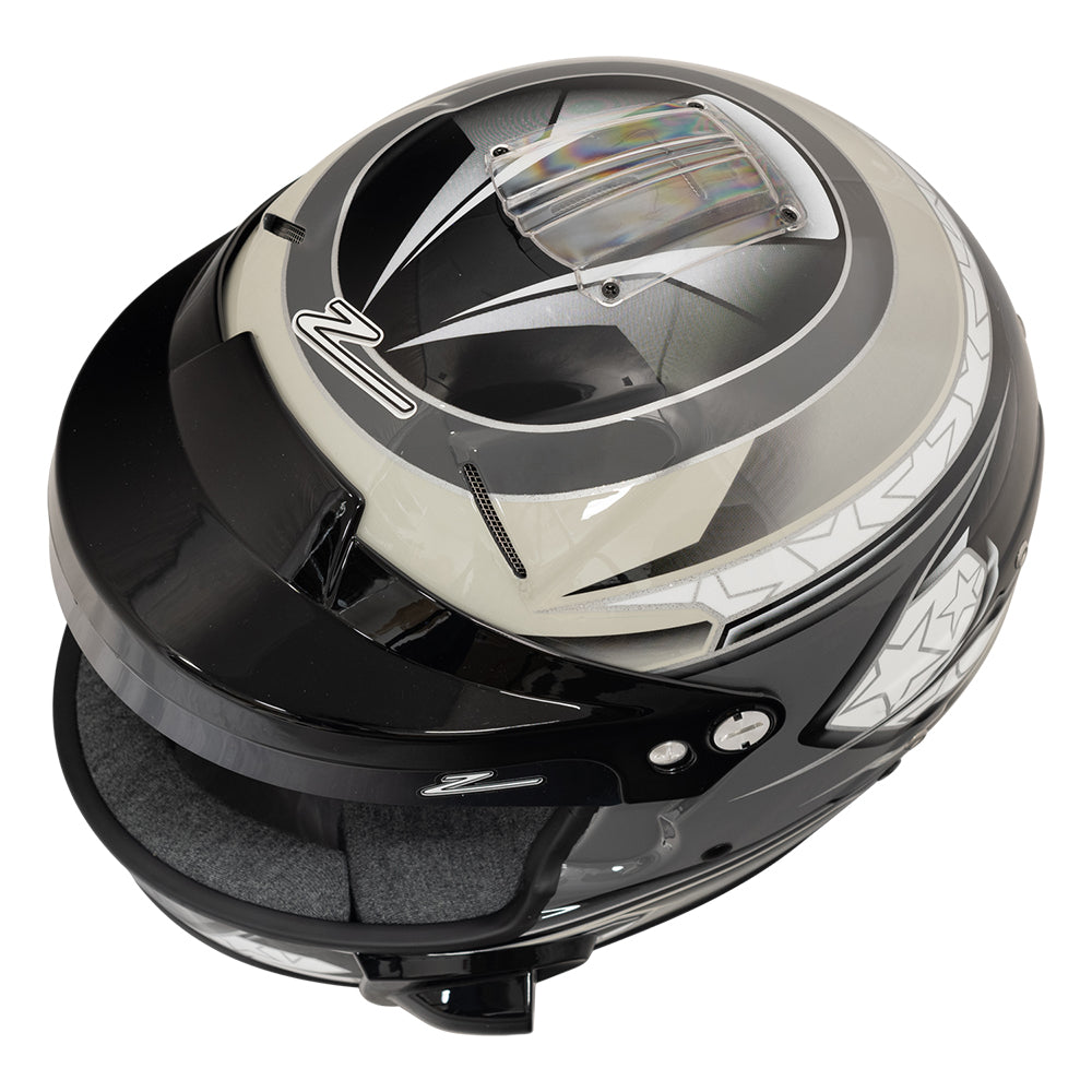 Zamp RL-70E SNELL / FIA8859-2015 Helmet Black/Gray/Lt Gray Medium
