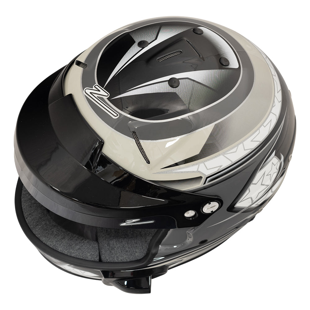 Zamp RL-70E SNELL / FIA8859-2015 Helmet Black/Gray/Lt Gray Medium