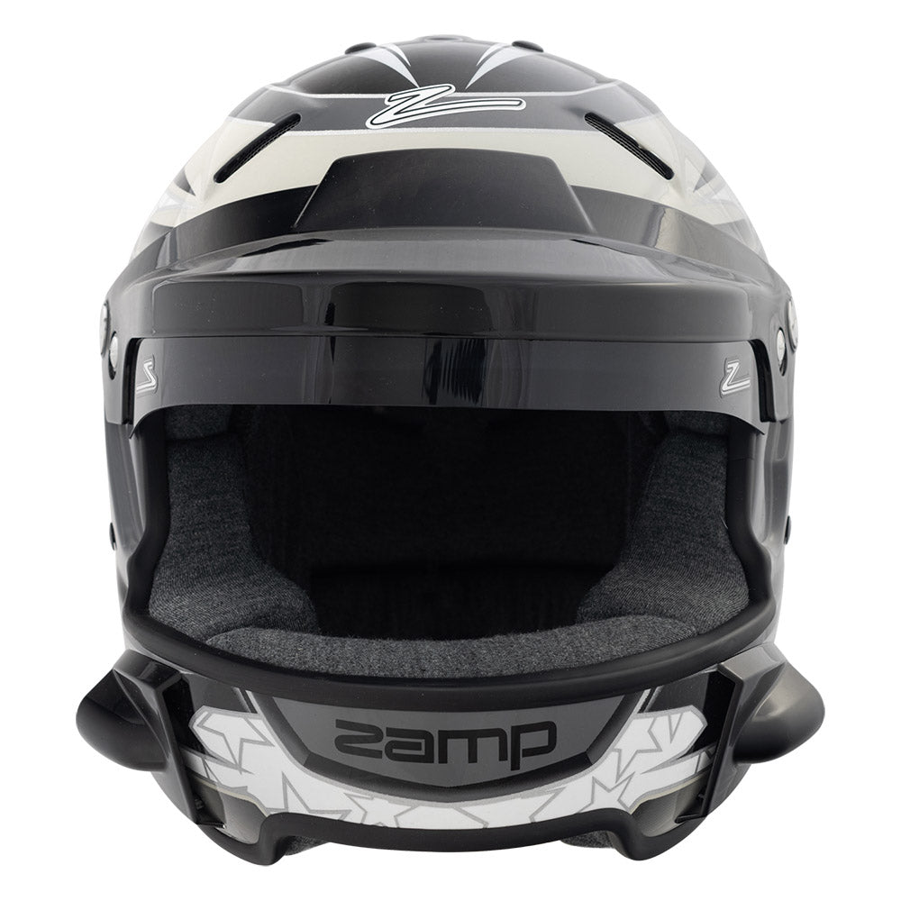 Zamp RL-70E SNELL / FIA8859-2015 Helmet Black/Gray/Lt Gray Medium