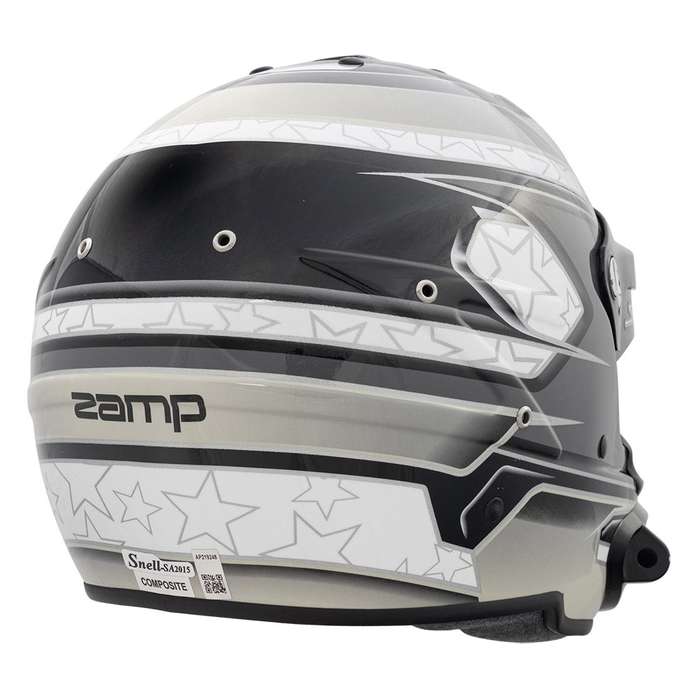 Zamp RL-70E SNELL / FIA8859-2015 Helmet Black/Gray/Lt Gray Medium