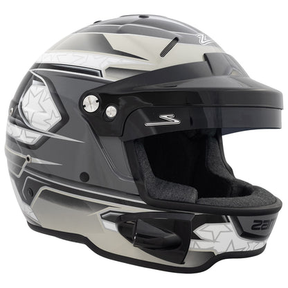 Zamp RL-70E SNELL SA2020/FIA8859-2015 Helmet Black/Gray/Lt Gray Small
